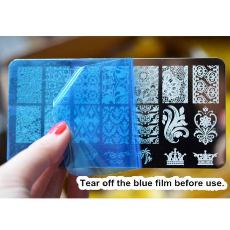 21 Patterns Stainless Steel Nail Art Stamping Plates Nail Seal Manicure Polaco Printer Tool Templates Nail Stamp Stencils BN034