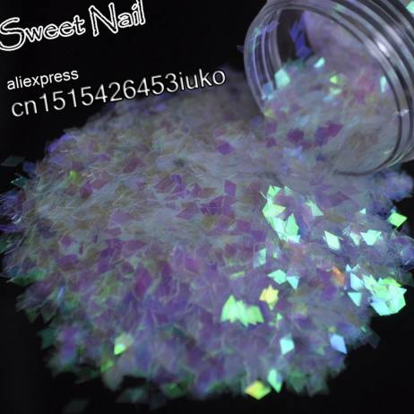 2016 Fashion beautiful diamond nail a piece of glittering sequins decorating tools paper Transparent pink C03