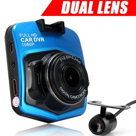 Original Novatek Mini Car DVR GT300 Dual Camera Lens Full HD 1080P Video Registrator Night Vision Black Box Two Car cameras