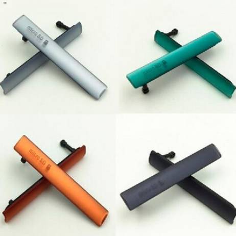 Original SIM Card + Micro SD & USB Charging Slot Port Dust Plug Block sets Cover For Sony Xperia Z3 Compact Z3c mini D5803 D5833