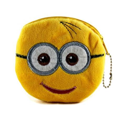 2015 Cute Cartoon Plush Coin Purse Children Zip Change Purse Wallet Spider Man Hello Kitty Minions Kids Girl Women For Gift