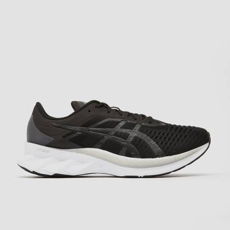 Asics novablast hardloopschoenen zwart/grijs heren