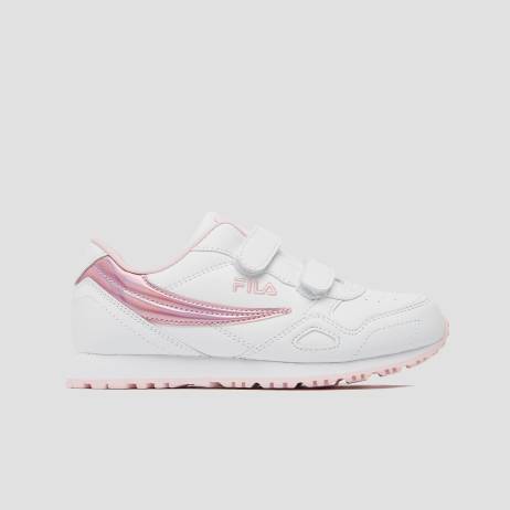 Fila Euro Jogger 4 Sneakers Wit Roze Kinderen