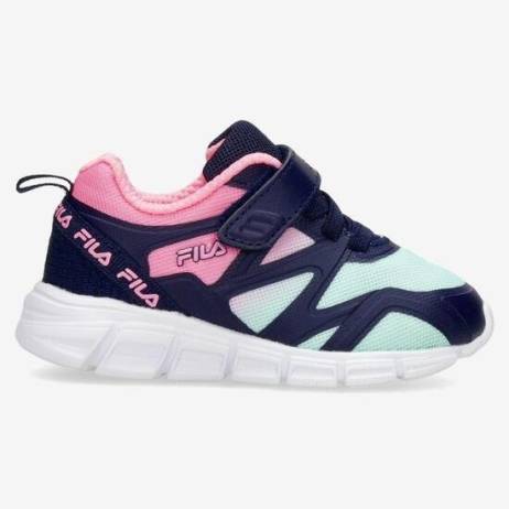 Fila Galaxia 5 Strap Sneakers Blauw Roze Kinderen