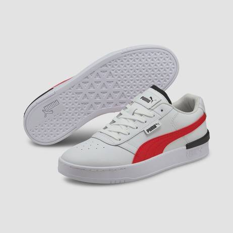 puma-clasico-sneakers-wit-rood-heren(5999)