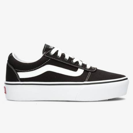 Vans Ward Platform Sneakers Zwart Wit Dames