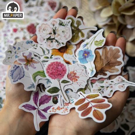 Mr.paper 8 Designs 30Pcs Dried Flowers De...