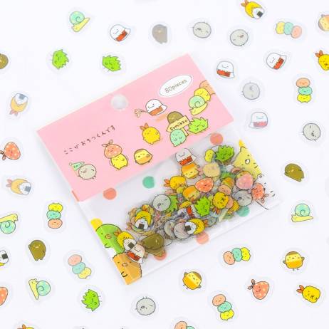 80 pcs/bag Japanese Stationery Stickers C...