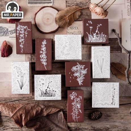 Mr Paper 10 Designs Planet Moon Flowers N...