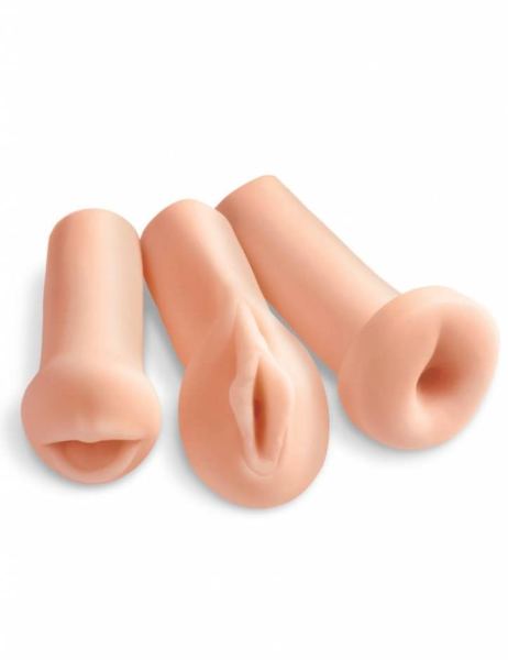 3-delige masturbatorset - Vagina, Anus en Mond
