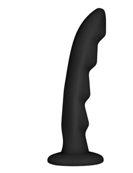 Ripples Strap On Dildo Zwart