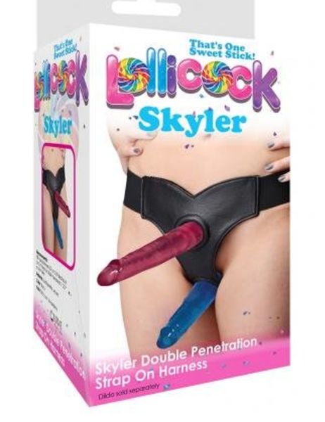 Skyler Dubbele Strap On Harnas
