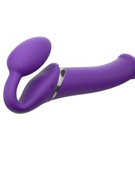 Strap On Me Strapless Vibrerende Voorbind Dildo Maat L Paars