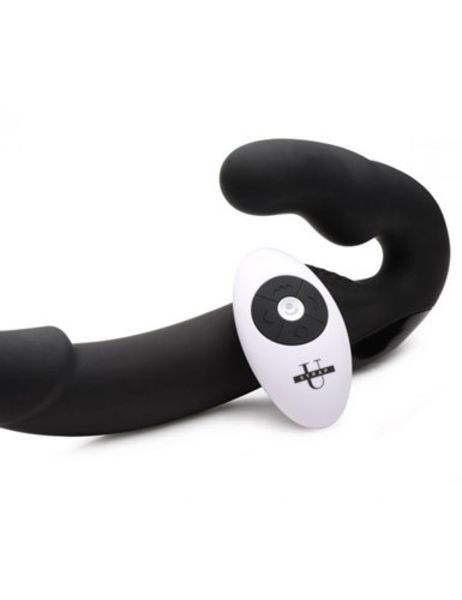 Urge Strapless Strap On Vibrator Zwart