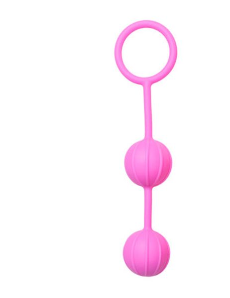 Vaginale Balletjes Verticale Ribbels Roze
