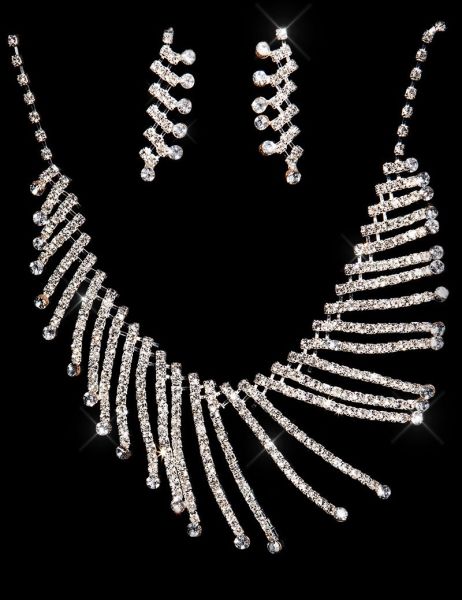 cosmoda-collection-elegante-strass-steentjes-collier-set-zilver(2595)
