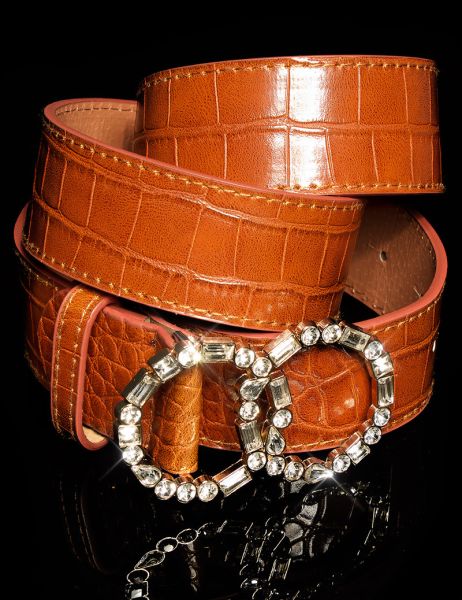 cosmoda-collection-sexy-croc-riem-gesp-met-strass-steentjes-bruin(1995)