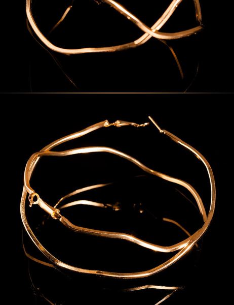 Cosmoda Collection Sexy Xxl Hoop Oorbellen Goud Ai0000or5 1385 1