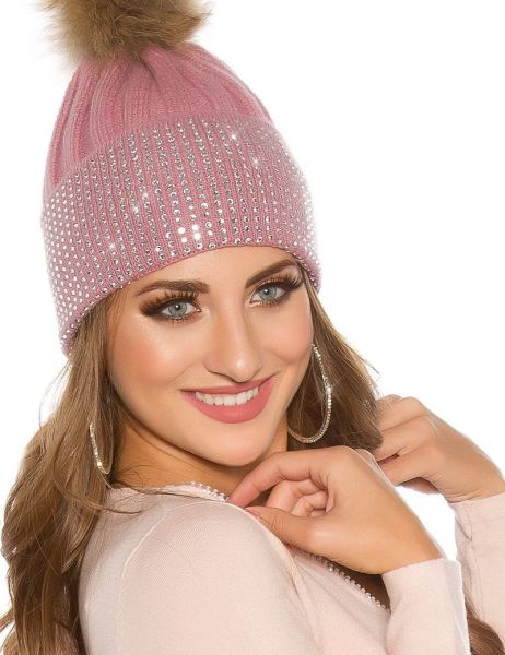 cosmoda-collection-trendy-gebreide-muts-met-afneembare-pompom-strass-steentjes-roze-ai0000ench-1708-5(2095)