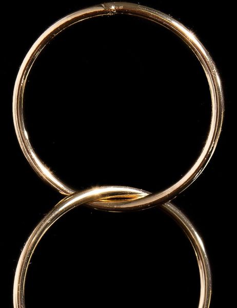 Cosmoda Collection Trendy oorbellen in ring optiek goud