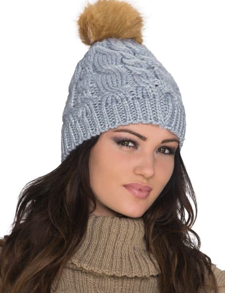 Sxy Trend Gebreide Muts Grijs Q19507 4
