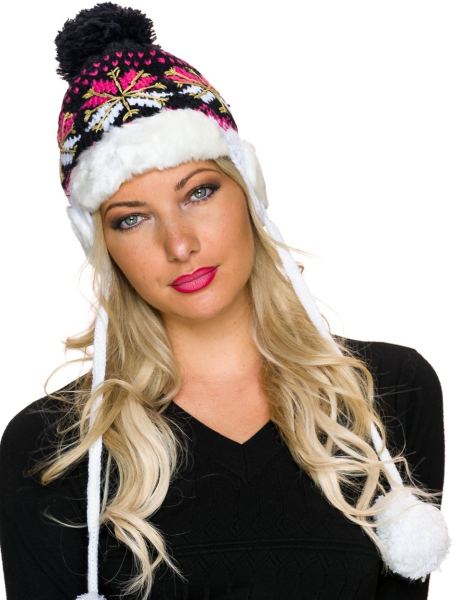 Sxy Trend Gebreide Muts Mixed Zwart Q24611 1