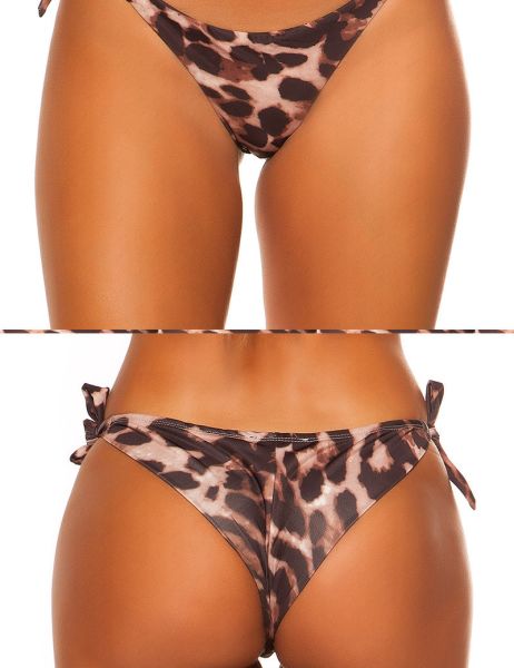 Cosmoda Collection Mix it!!! sexy bikini slip om te binden luipaard