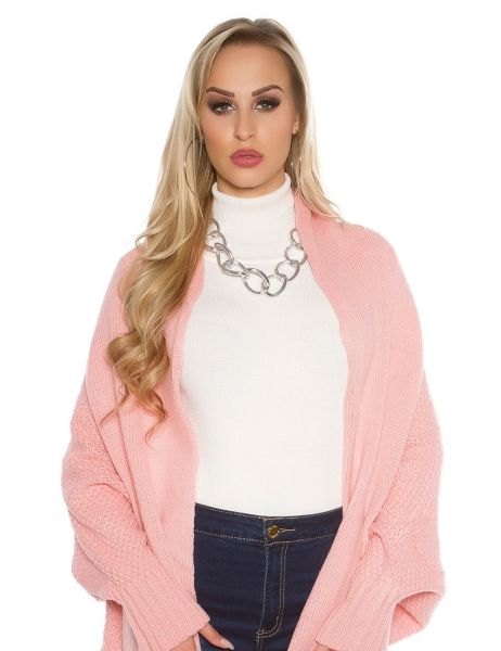 cosmoda-collection-oversized-gebreide-cardigan-zalm(3395)