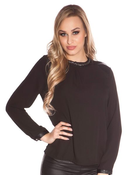 cosmoda-collection-sexy-blouse-met-leder-look-applicaties-zwart(2995)