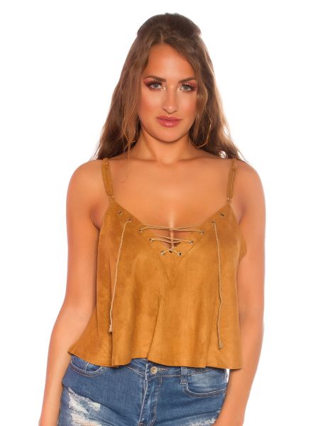 cosmoda-collection-sexy-crop-top-met-veter-brons(2395)