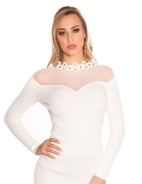 cosmoda-collection-sexy-fijn-gebreide-jurk-met-gaasstof-wit-ai0000isf9008-6(3195)