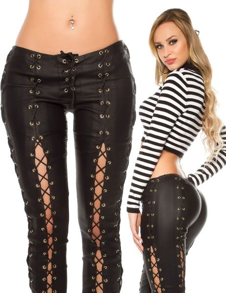 cosmoda-collection-sexy-lederlook-broek-met-veters-zwart(4295)