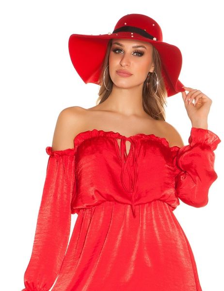 cosmoda-collection-sexy-mini-jurkje-carmen-halslijn-satijn-look-rood(4595)