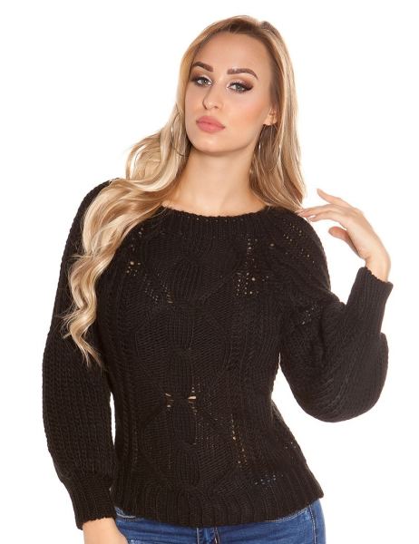 cosmoda-collection-sexy-ruw-grofgebreide-trui-bell-mouwen-ronde-hals-zwart-ai0000pu04-3(2795)