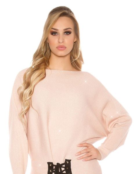 cosmoda-collection-trendy-glitter-vleermuis-trui-met-veter-antiekroze-ai0000isf9031-1(2795)