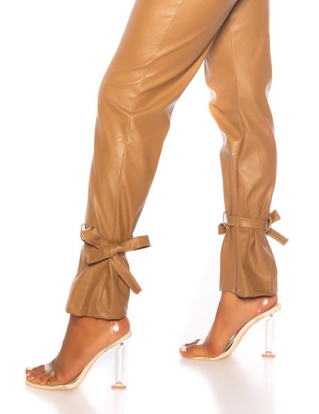 cosmoda-collection-trendy-hoge-taille-broek-leder-look-bruin-ai0000lh6532-1(1895)