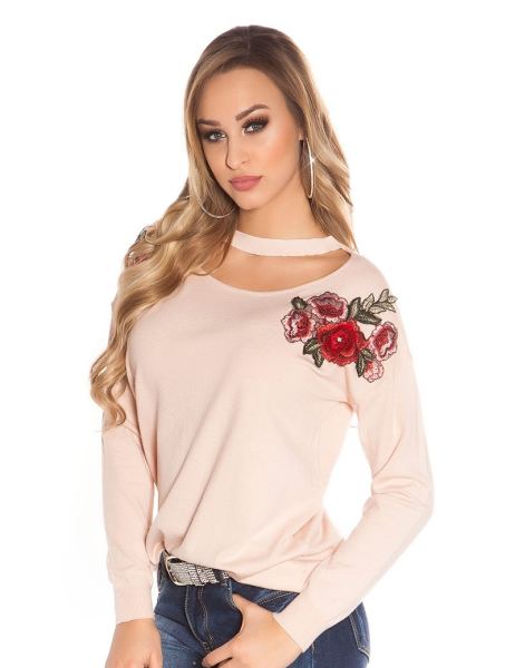 cosmoda-collection-trendy-pullover-met-bloemen-borduurwerk-roze-ai0000mc-5570m-bx-6(2695)