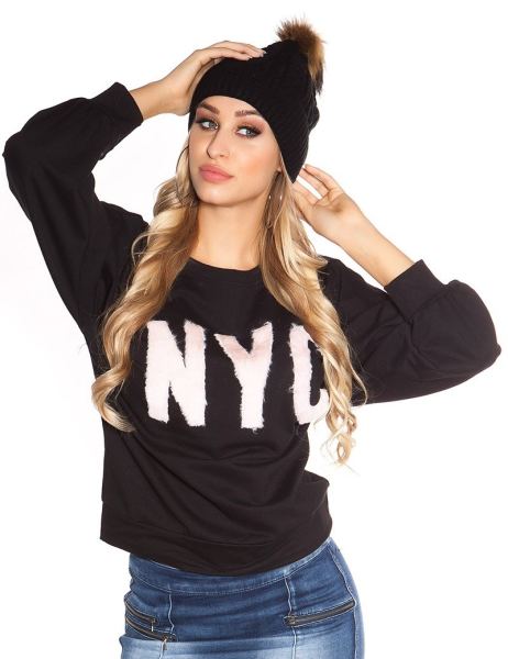 cosmoda-collection-trendy-ronde-hals-trui-nyc-zwart-ai0000pu1798-1(2995)
