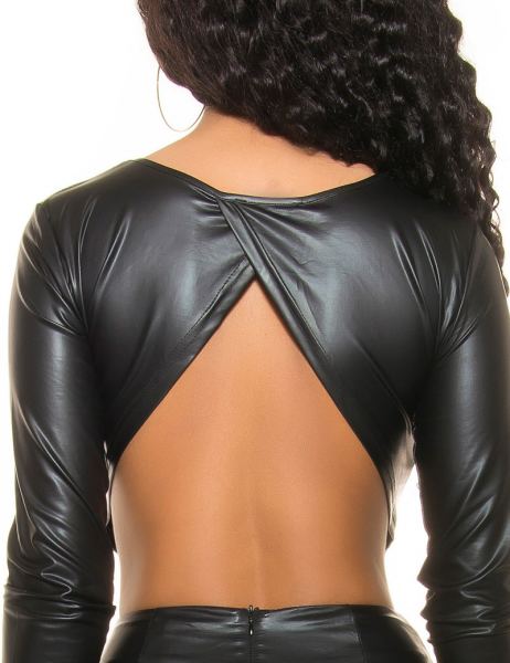 koucla-sexy-wetlook-crop-shirt-met-open-rug-zwart-i9411-1(2495)