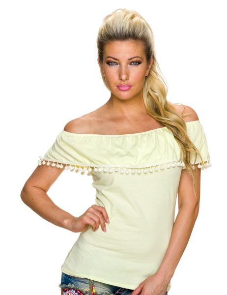 moda-shirt-met-korte-mouwen-geel-q24016-4(1295)