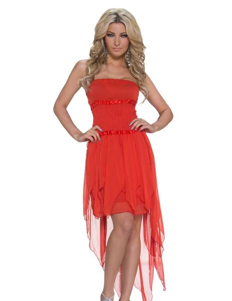 zmg-chiffon-mini-jurkje-rood(3095)
