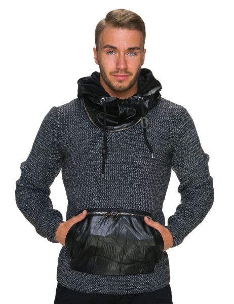 LCR Capuchon-Pullover Donkergrijs