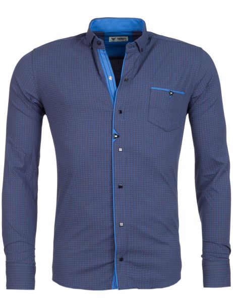 young-rich-overhemd-blauw(3295)