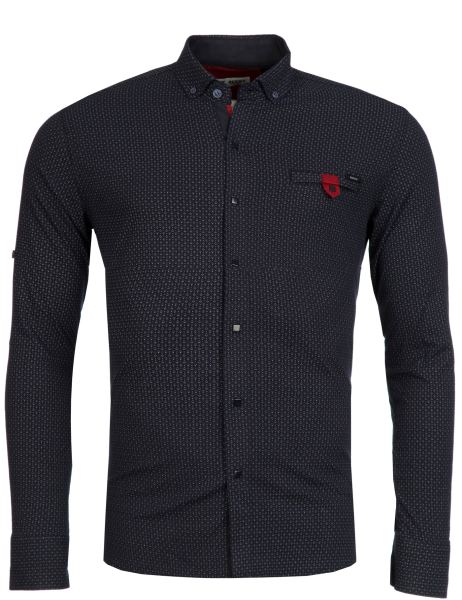 young-rich-overhemd-marineblauw-hl6206-2(3495)