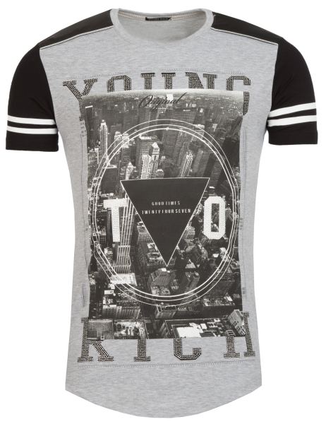 young-rich-t-shirt-grijs-hl1111-2(2295)