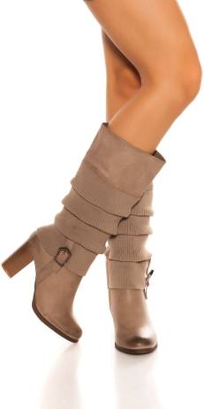 cosmoda-collection-trendy-laars-met-manchet-look-cappuccino-maat-41-40-39-38-37-36(6295)