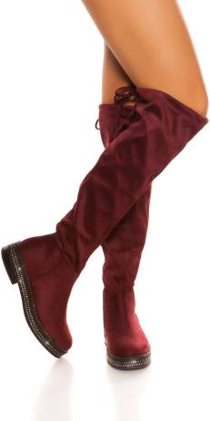 cosmoda-collection-trendy-suede-look-laarzen-met-strass-steentjes-bordeaux-maat-41-40-39-38-37-36(6095)