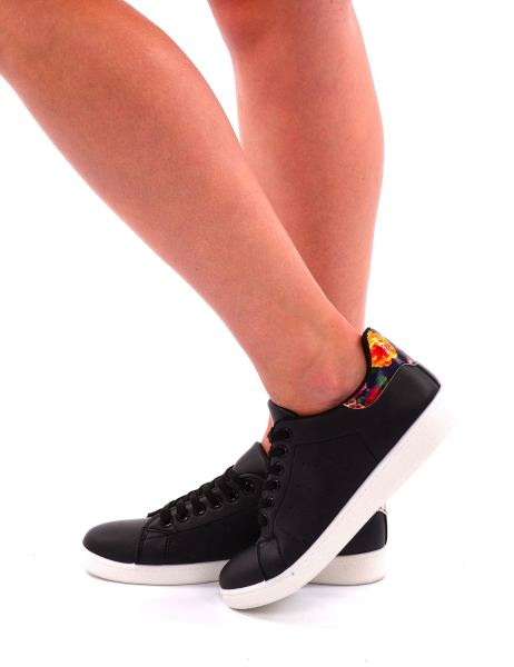 W S Shoes Sneakers Zwart Bloemen Mtam 90x 3