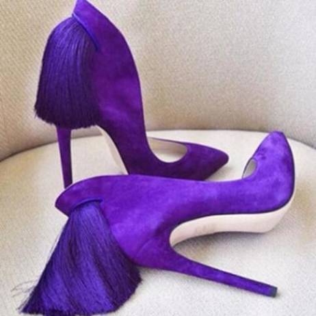 Moraima Snc Pointed Toe Back Tassel Decor...