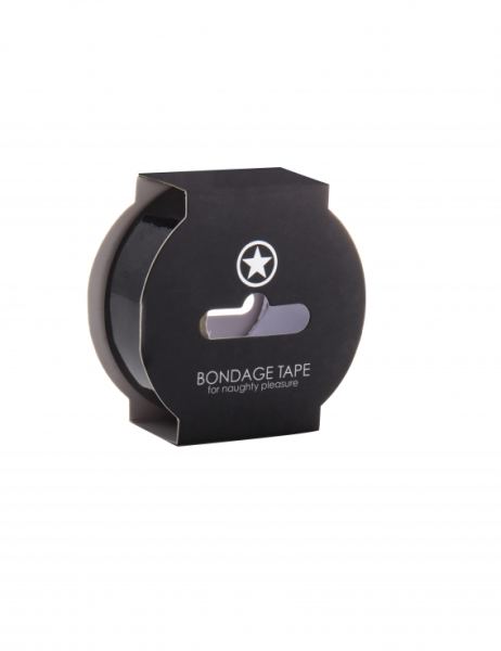 Bondagetape 17,5 m - 2,5 cm breed Zwart
